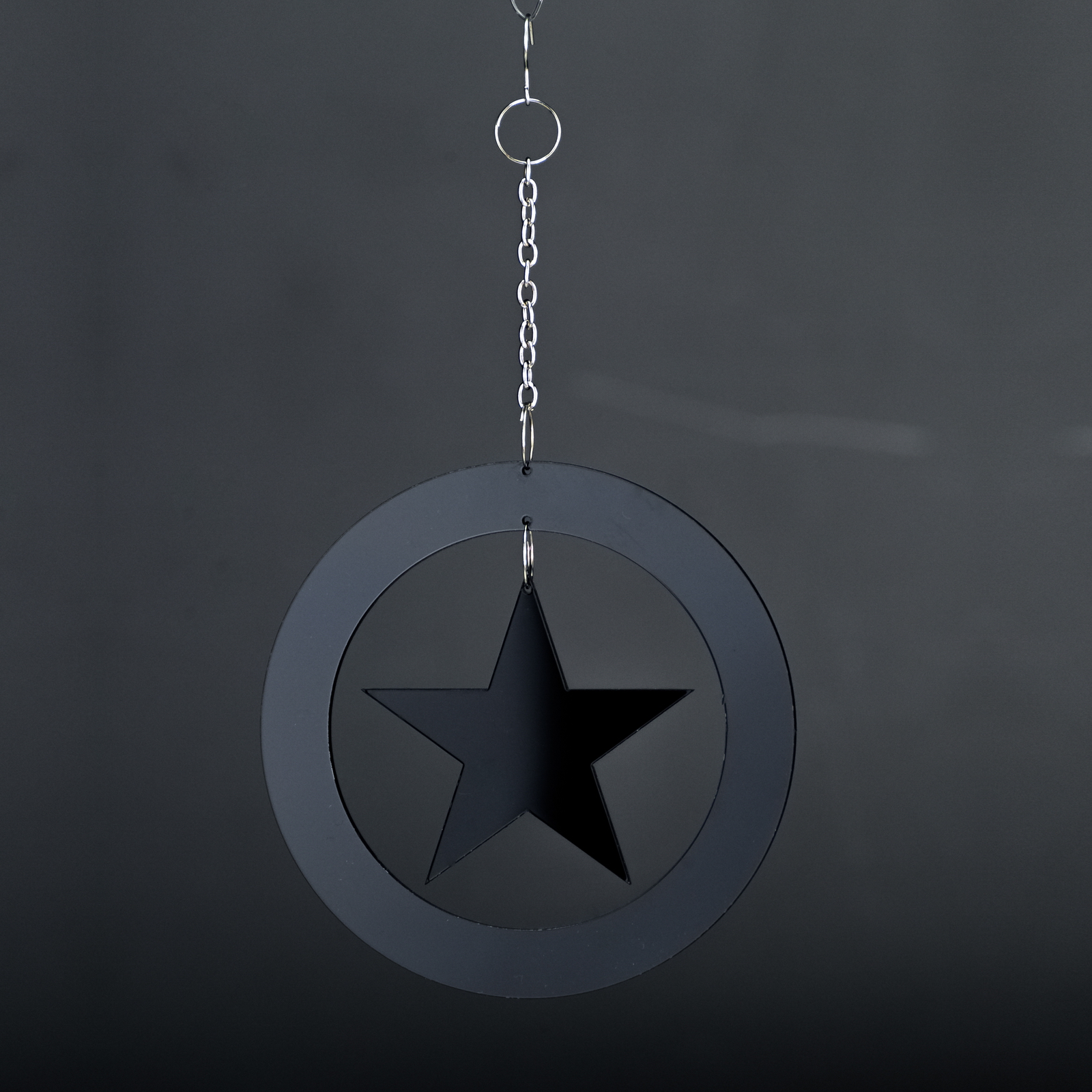 2015-10-10-Weihnachtsdeko_077 Christbaum Schmuck Weihnachtsbaum Anhanger Sternenring Schwarz Acryl C – Stilvolle Beleuchtung für dein Zuhause