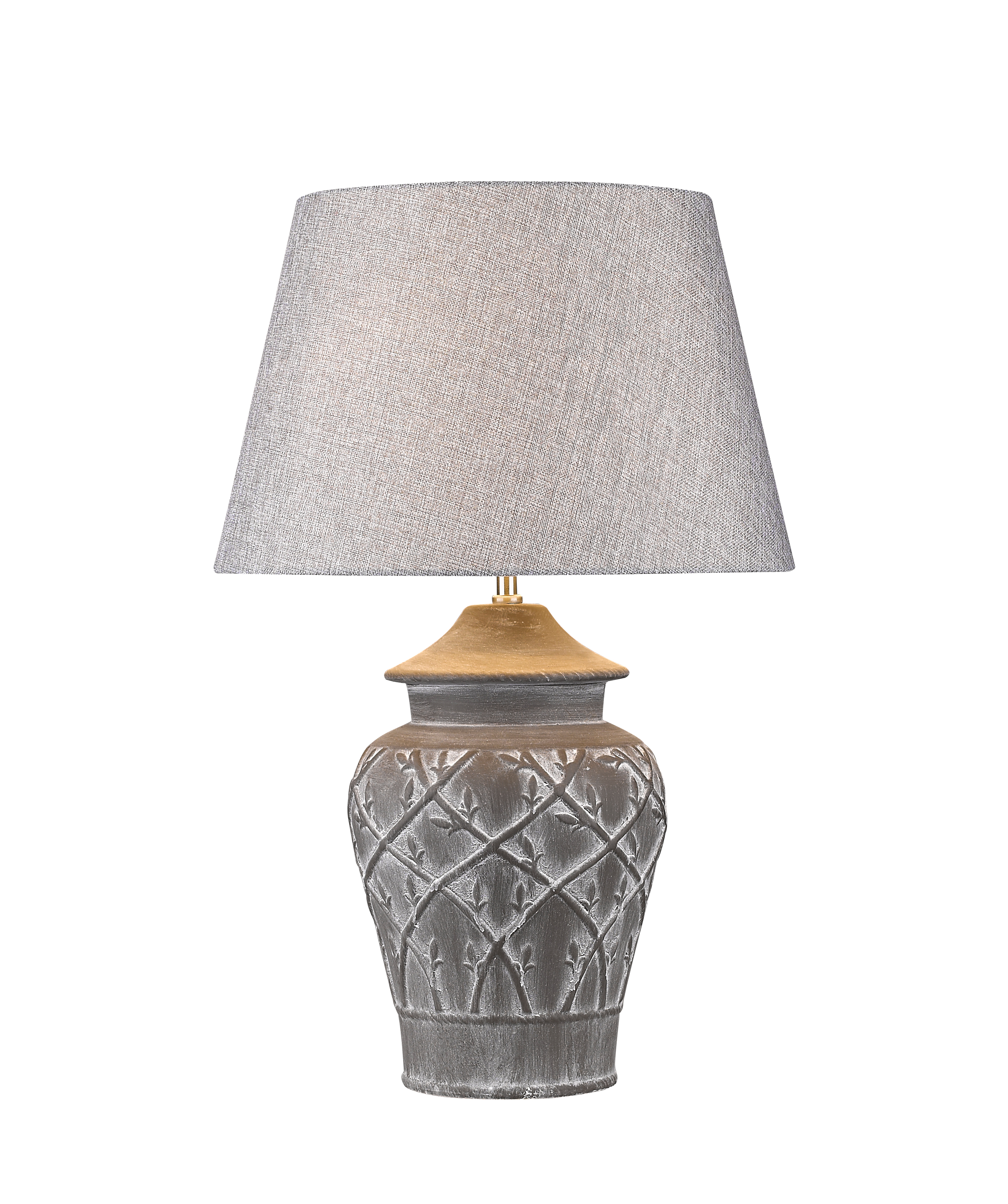 Tischleuchte-Tischlampe-Hockerleuchte-Wohnzimmerlampe-Keramik-saasil-Sorpetaler-170705-4021273290130-r Hockerleuchte FIORE MARRONE Beton-Keramik braun – Stilvolle Beleuchtung für dein Zuhause